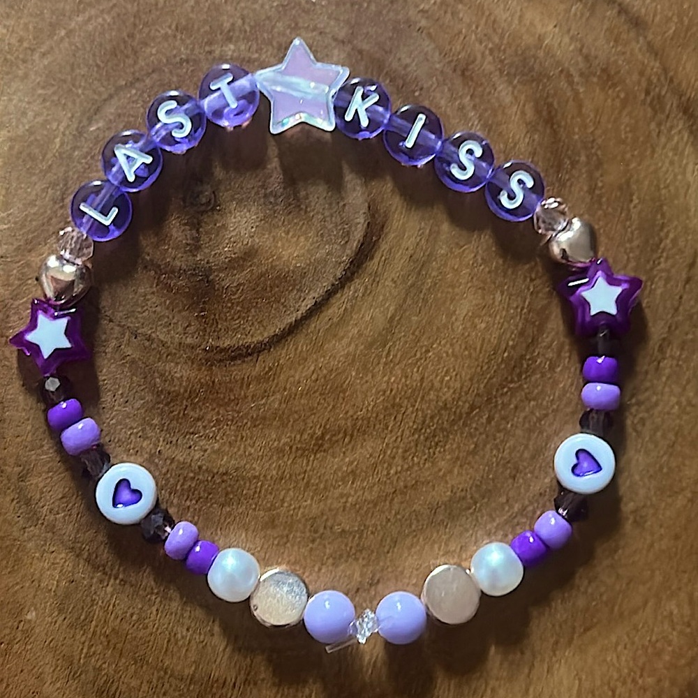 5 for $10 Taylor Swift Handmade Friendship Beaded Bracelet
“Last Kiss”